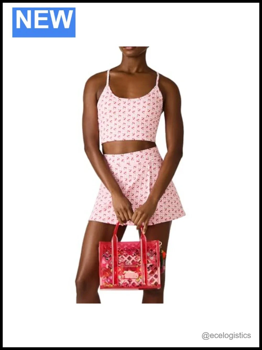 Clear PVC Satchel with Removable Pouch Crossbody Strap